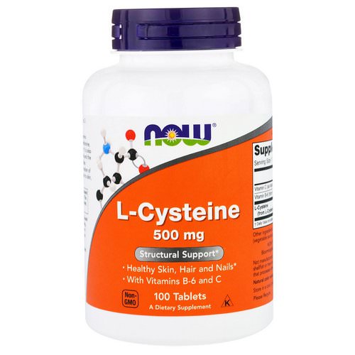 Now Foods, L-Cysteine, 500 mg, 100 Tablets فوائد