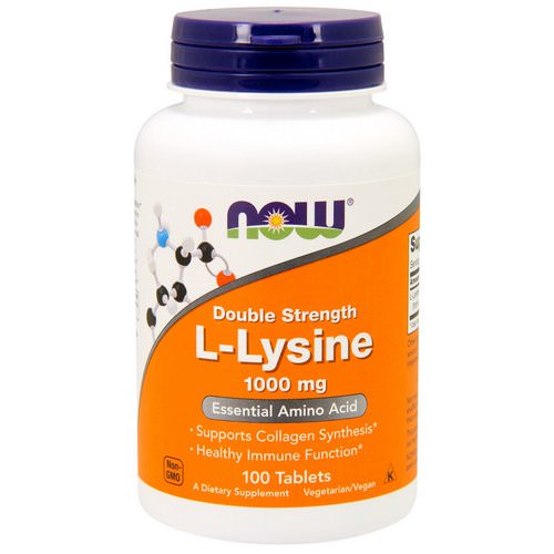 Now Foods, L-Lysine, 1,000 mg, 100 Tablets فوائد