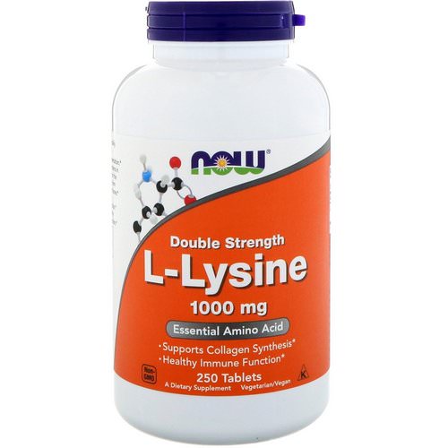 Now Foods, L-Lysine, 1000 mg, 250 Tablets فوائد