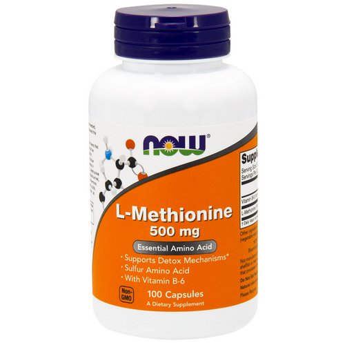 Now Foods, L-Methionine, 500 mg, 100 Capsules فوائد