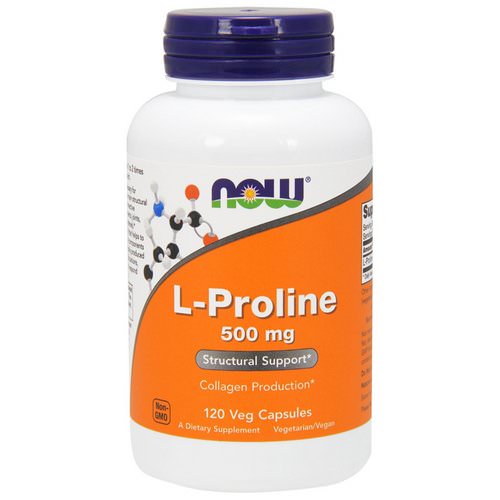 Now Foods, L-Proline, 500 mg, 120 Veg Capsules فوائد
