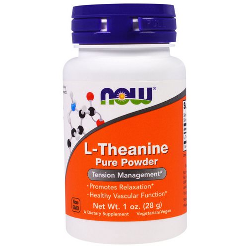 Now Foods, L-Theanine, Pure Powder, 1 oz (28 g) فوائد