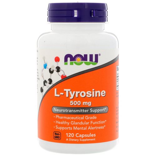 Now Foods, L-Tyrosine, 500 mg, 120 Capsules فوائد