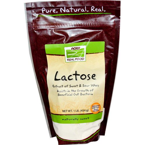 Now Foods, Lactose, 1 lb (454 g) فوائد