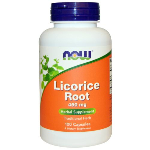 Now Foods, Licorice Root, 450 mg, 100 Capsules فوائد
