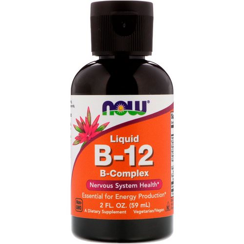Now Foods, Liquid B-12, B-Complex, 2 fl oz (59 ml) فوائد