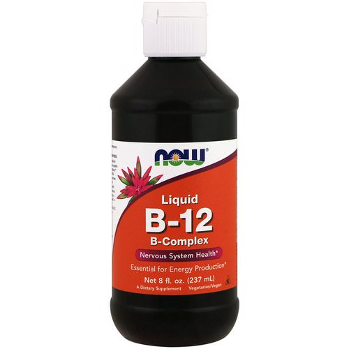Now Foods, Liquid B-12, B-Complex, 8 fl oz (237 ml) فوائد