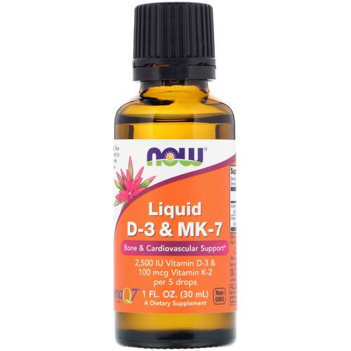 Now Foods, Liquid D-3 & MK-7, 1 fl oz (30 ml) فوائد
