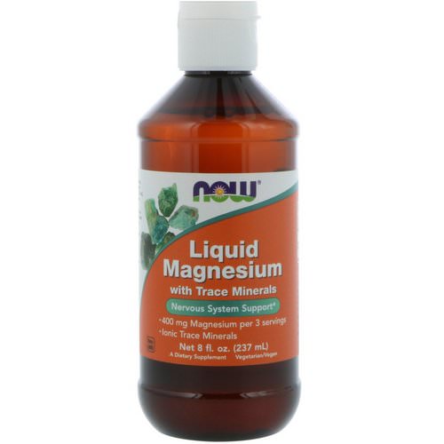 Now Foods, Liquid Magnesium with Trace Minerals, 8 fl oz (237 ml) فوائد