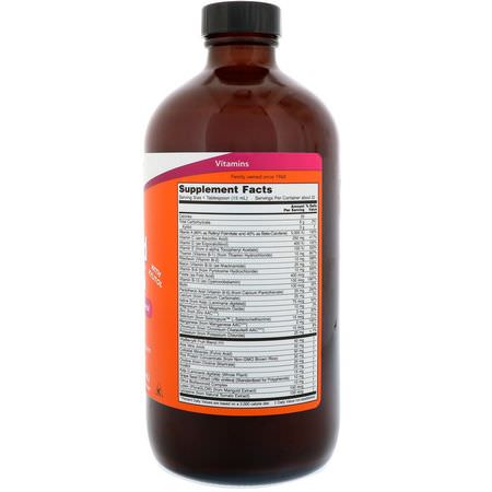 Now Foods, Liquid Multi, Tropical Orange Flavor, 16 fl oz (473 ml):الفيتامينات المتعددة, المكملات الغذائية
