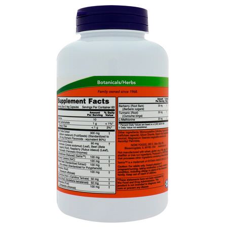 Now Foods Herbal Formulas Liver Formulas - الكبد, المكملات الغذائية, العشبية, المعالجة المثلية