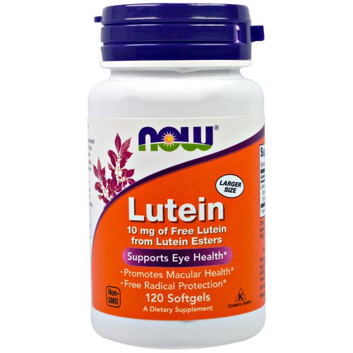 Now Foods, Lutein, 10 mg, 120 Softgels فوائد