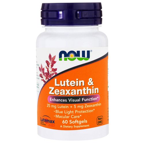 Now Foods, Lutein & Zeaxanthin, 60 Softgels فوائد