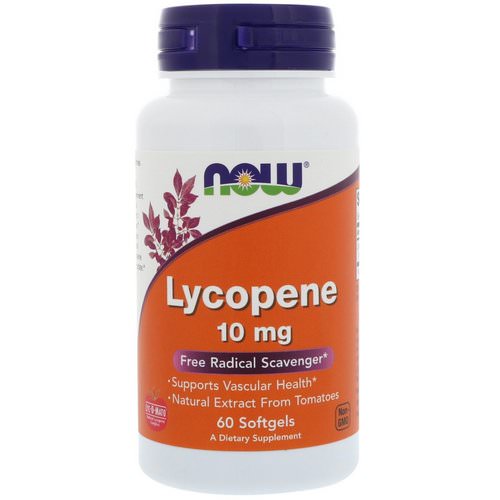 Now Foods, Lycopene, 10 mg, 60 Softgels فوائد