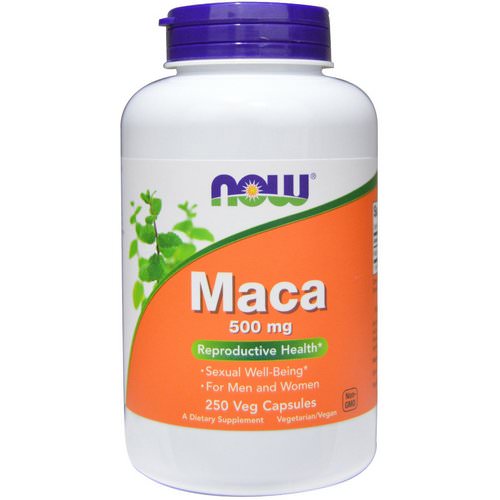 Now Foods, Maca, 500 mg, 250 Veg Capsules فوائد