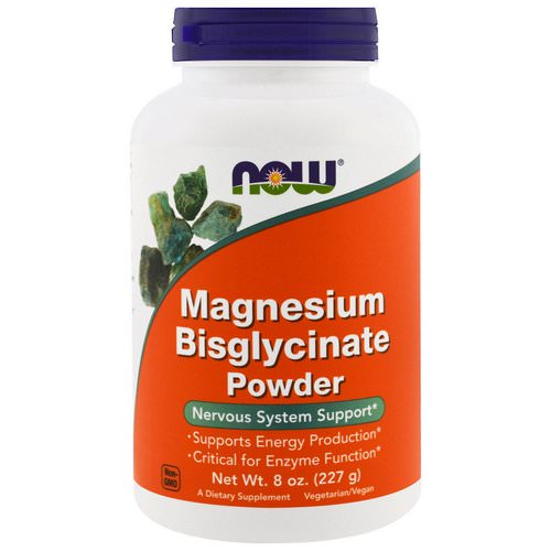 Now Foods, Magnesium Bisglycinate Powder, 8 oz (227 g) فوائد