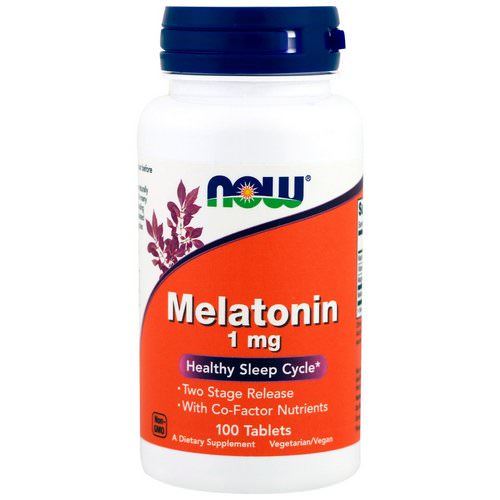 Now Foods, Melatonin, 1 mg, 100 Tablets فوائد