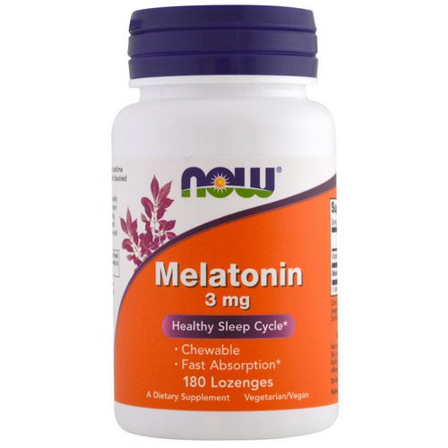 Now Foods, Melatonin, 3 mg, 180 Lozenges فوائد