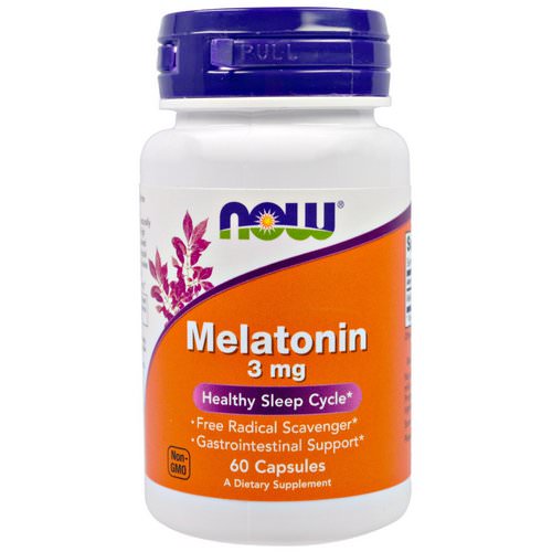 Now Foods, Melatonin, 3 mg, 60 Capsules فوائد