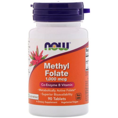 Now Foods, Methyl Folate, 1,000 mcg, 90 Tablets فوائد