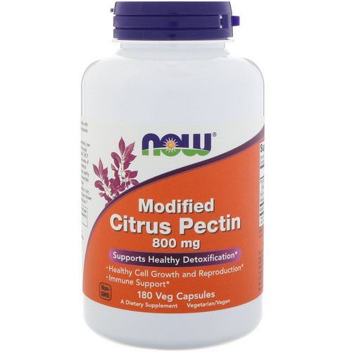 Now Foods, Modified Citrus Pectin, 800 mg, 180 Veg Capsules فوائد