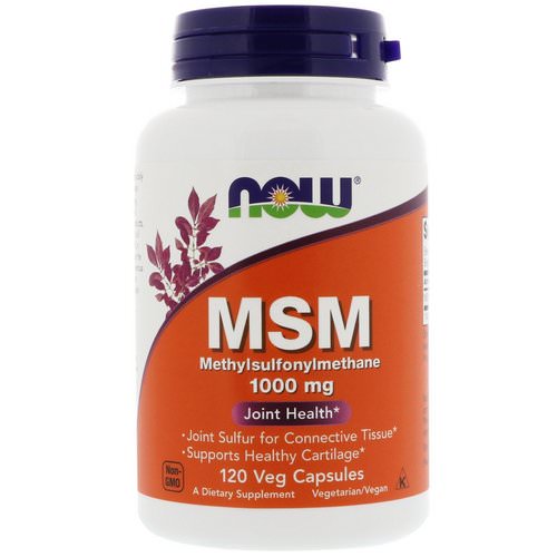 Now Foods, MSM, Methylsulfonylmethane, 1,000 mg, 120 Veg Capsules فوائد