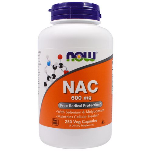 Now Foods, NAC, 600 mg, 250 Veg Capsules فوائد