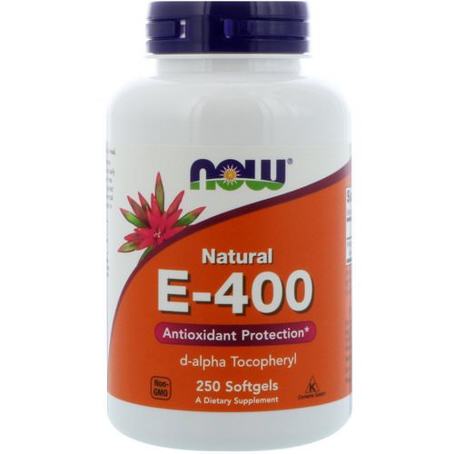 Now Foods, Natural E-400, 250 Softgels فوائد