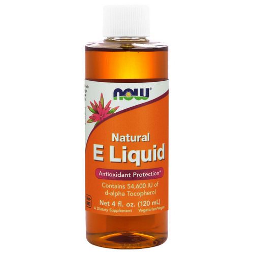 Now Foods, Natural E Liquid, 4 fl oz (120 ml) فوائد