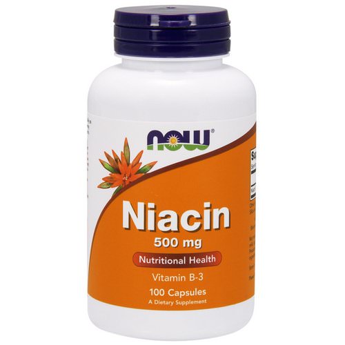 Now Foods, Niacin, 500 mg, 100 Capsules فوائد