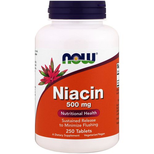 Now Foods, Niacin, 500 mg, 250 Tablets فوائد