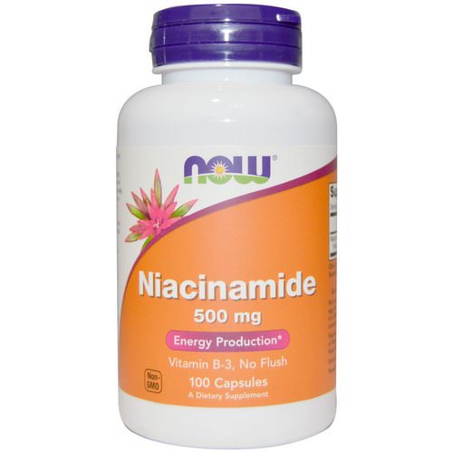 Now Foods, Niacinamide, 500 mg, 100 Capsules فوائد