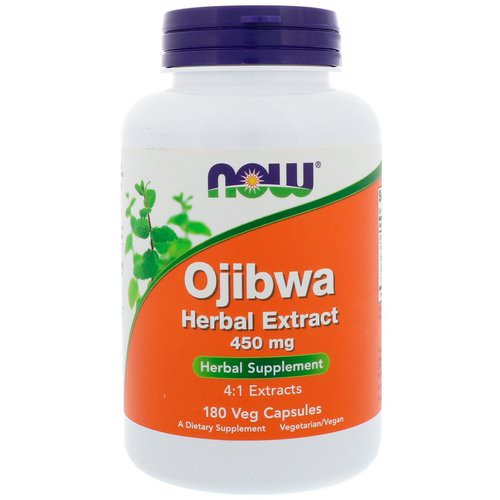Now Foods, Ojibwa Herbal Extract, 450 mg, 180 Veg Capsules فوائد