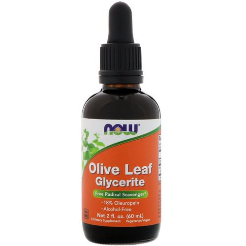 Now Foods, Olive Leaf Glycerite, 2 fl oz (60 ml) فوائد