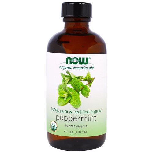 Now Foods, Organic Essential Oils, Peppermint, 4 fl oz (118 ml) فوائد