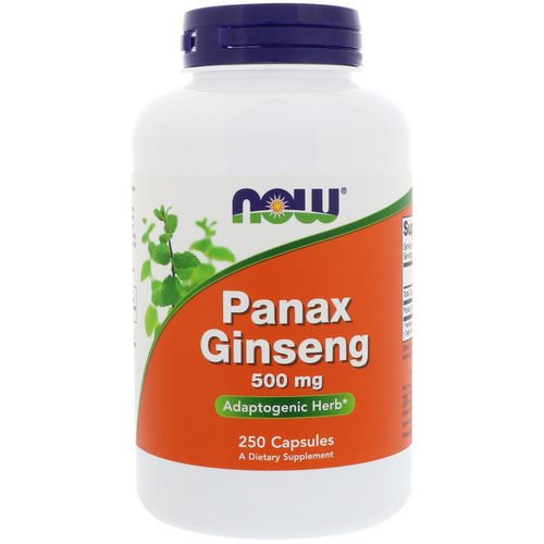 Now Foods, Panax Ginseng, 500 mg, 250 Capsules فوائد