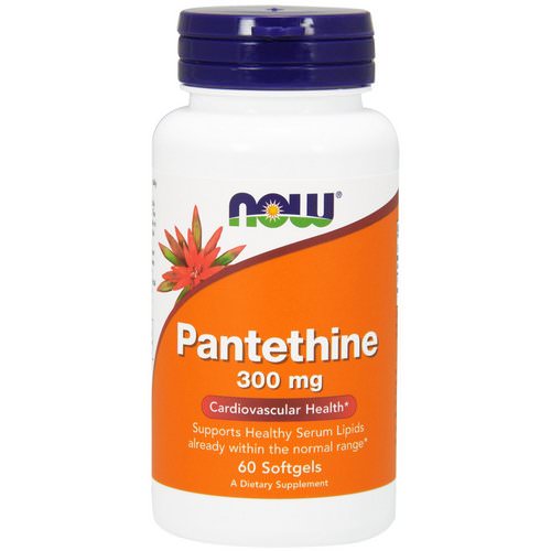 Now Foods, Pantethine, 300 mg, 60 Softgels فوائد