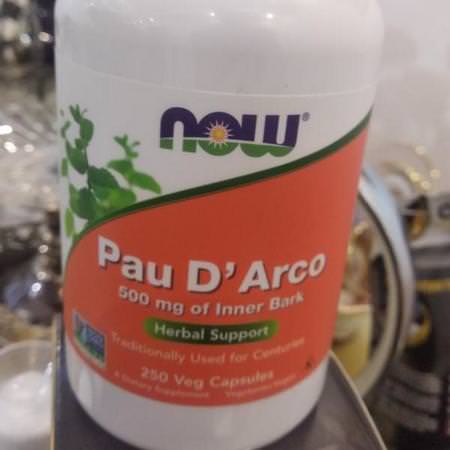 Now Foods Pau D'Arco - Pau D'Arco, المعالجة المثلية, الأعشاب