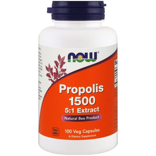 Now Foods, Propolis 1500, 300 mg, 100 Veg Capsules فوائد