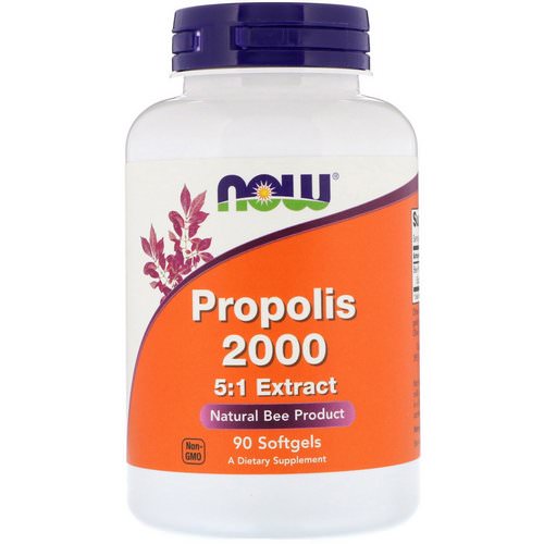 Now Foods, Propolis 2000, 5:1 Extract, 90 Softgels فوائد