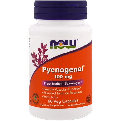 Now Foods, Pycnogenol, 100 mg, 60 Veg Capsules فوائد