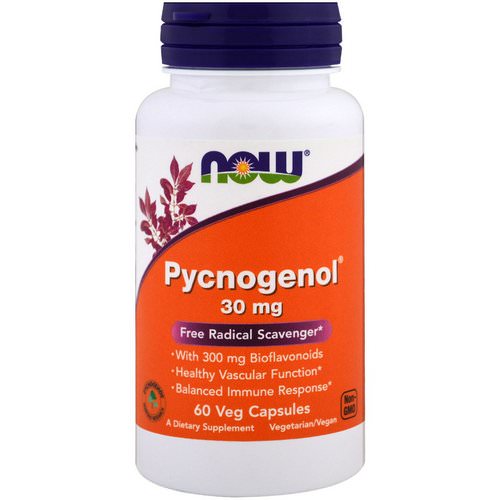 Now Foods, Pycnogenol, 30 mg, 60 Veg Capsules فوائد