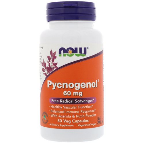 Now Foods, Pycnogenol, 60 mg, 50 Veg Capsules فوائد