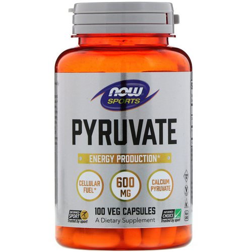 Now Foods, Pyruvate, 600 mg, 100 Veg Capsules فوائد
