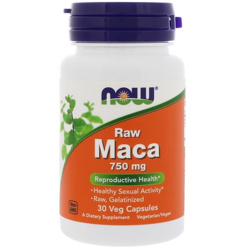 Now Foods, Raw Maca, 750 mg, 30 Veg Capsules فوائد