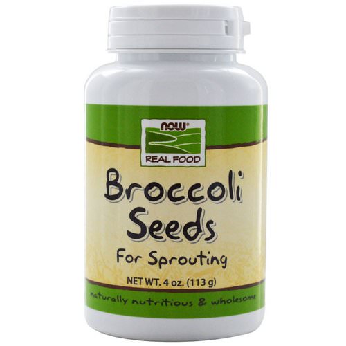 Now Foods, Real Food, Broccoli Seeds, 4 oz (113 g) فوائد