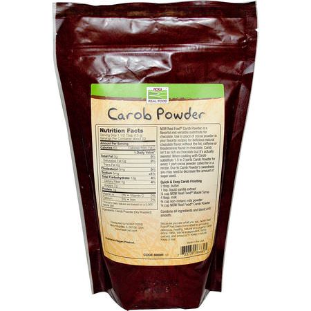 Now Foods, Real Food, Carob Powder, 12 oz (340g):خلطات, طحين