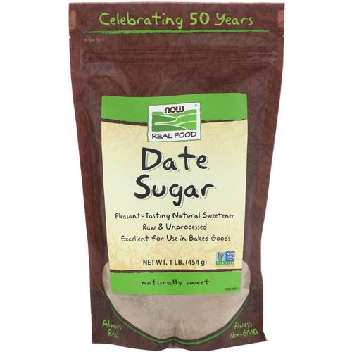 Now Foods, Real Food, Date Sugar, 1 lb (454 g) فوائد