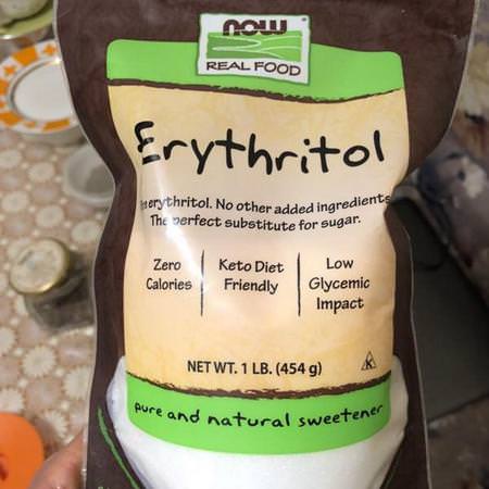 Now Foods Erythritol - Erythritol, المحليات, العسل