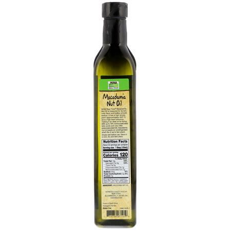 Now Foods, Real Food, Macadamia Nut Oil, 16.9 fl oz (500 ml):الخل ,الزي,ت